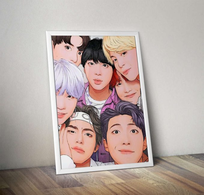 Bts Poster For Home Decor Gift, Bts Art, Bts Digital Download, Valentines Gifts For Her, Kpop Poster For Home Decor Gift 4