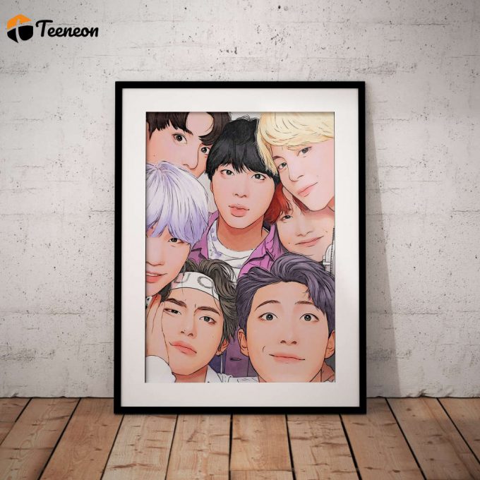 Bts Poster For Home Decor Gift, Bts Art, Bts Digital Download, Valentines Gifts For Her, Kpop Poster For Home Decor Gift 1