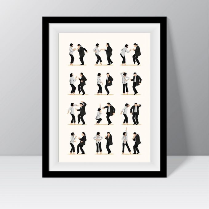 Cool Pulp Fiction Dance Print, The Dance Poster For Home Decor Gift 2