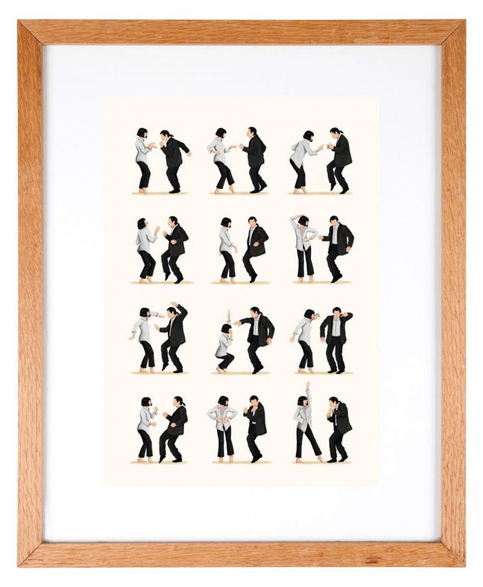 Cool Pulp Fiction Dance Print, The Dance Poster For Home Decor Gift 5