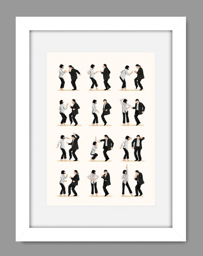 Cool Pulp Fiction Dance Print, The Dance Poster For Home Decor Gift 6