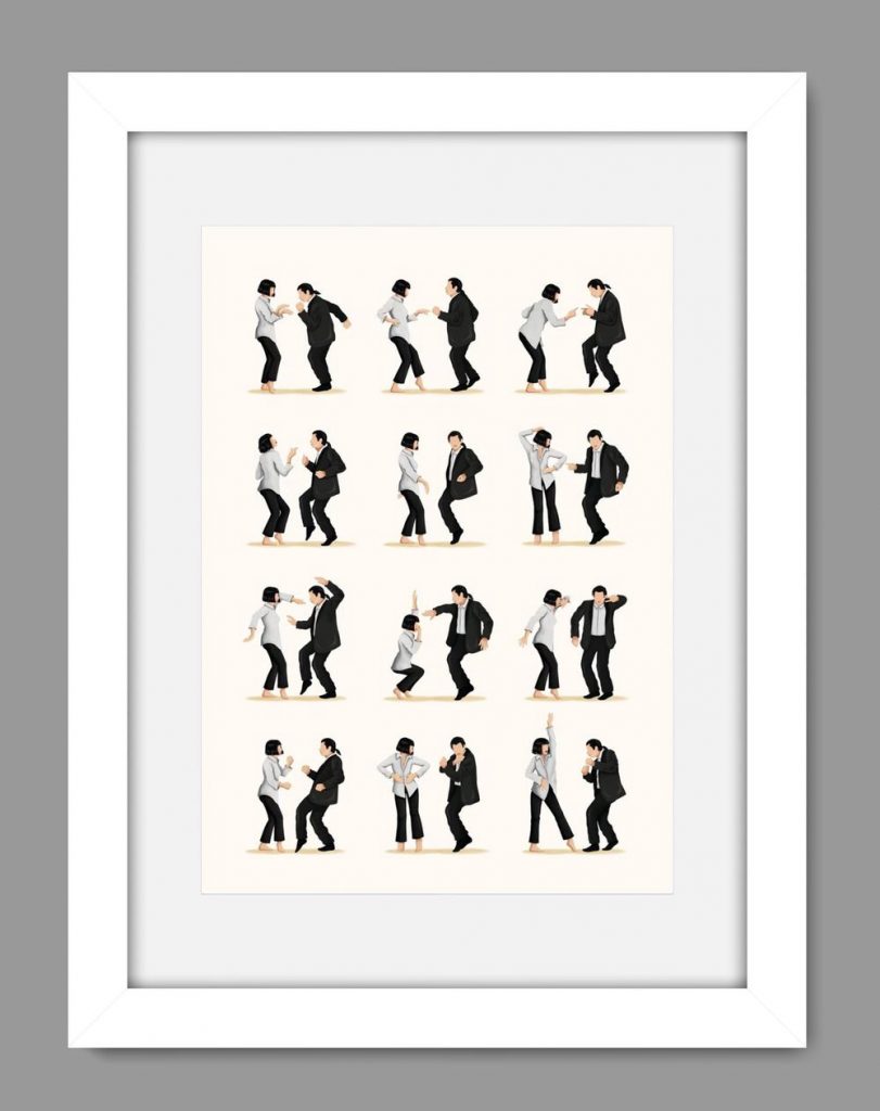 Cool Pulp Fiction Dance Print, The Dance Poster For Home Decor Gift 17