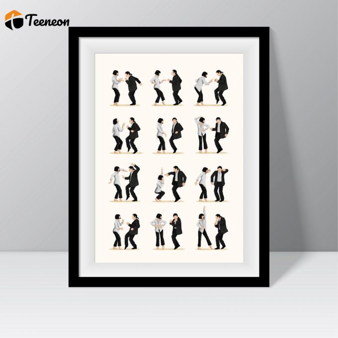 Cool Pulp Fiction Dance Print, The Dance Poster For Home Decor Gift 1