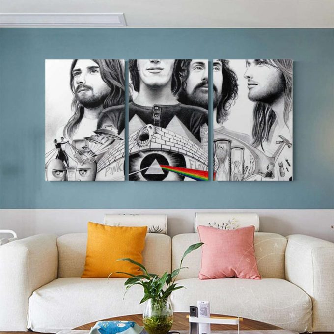 Cs Pink Floyd Drawing Poster For Home Decor Gift Canvas 3