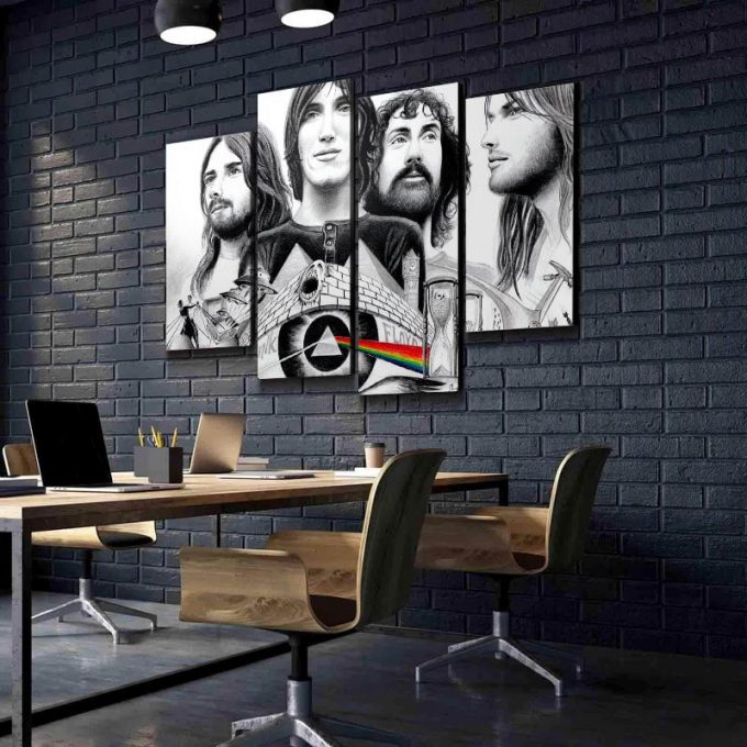 Cs Pink Floyd Drawing Poster For Home Decor Gift Canvas 4