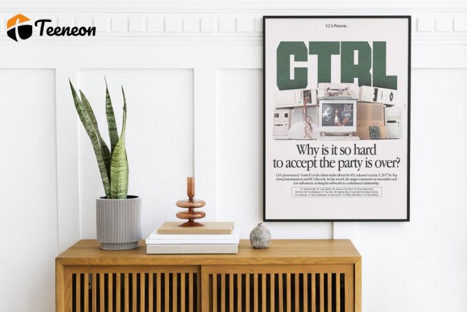 Ctrl Sza Poster For Home Decor Gift Wall Art, Album Cover Print, Sza Wall Art, Sza Album Poster For Home Decor Gift 1