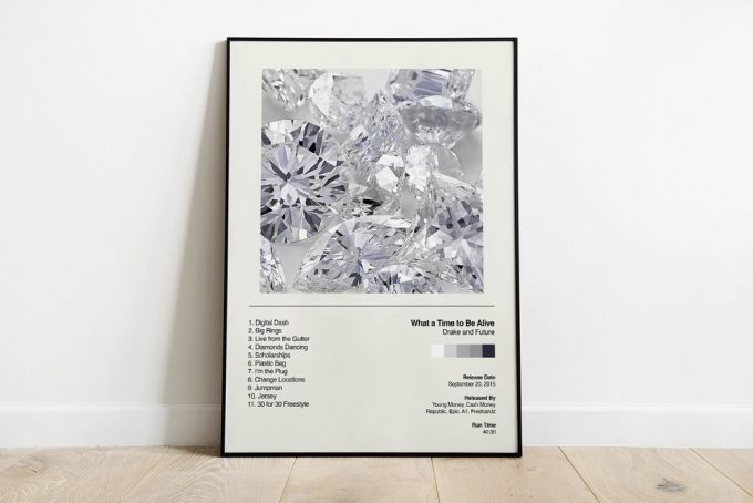 Drake Poster For Home Decor Gift / What A Time To Be Alive Album Poster For Home Decor Gift / Album Cover Poster For Home Decor Gift 2