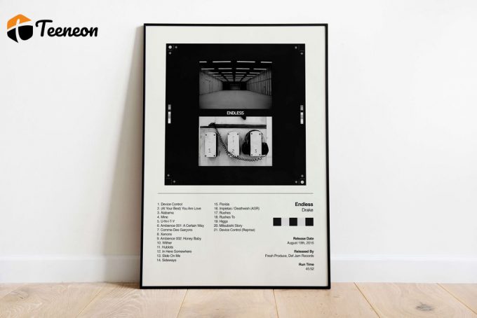 Frank Ocean Poster For Home Decor Gift / Endless Album Poster For Home Decor Gift / Album Cover Poster For Home Decor Gift 1