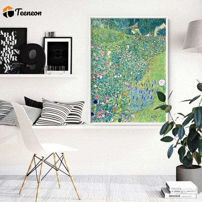 Gustav Klimt Poster For Home Decor Gift, Italian Garden Landscape Poster For Home Decor Gift 1