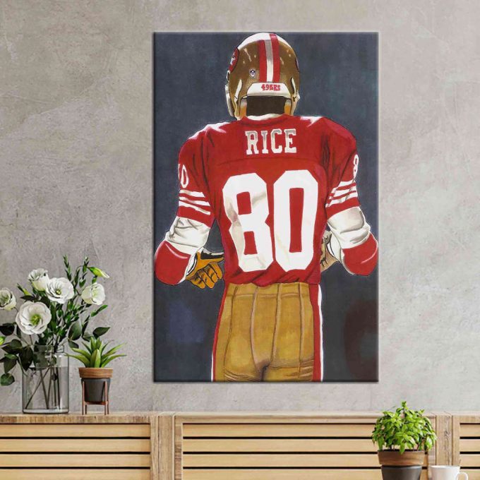 Jerry Rice Poster For Home Decor Gift, Man Cave Wall Decor, S.an F.rancisco 49Ers Poster For Home Decor Gift 4