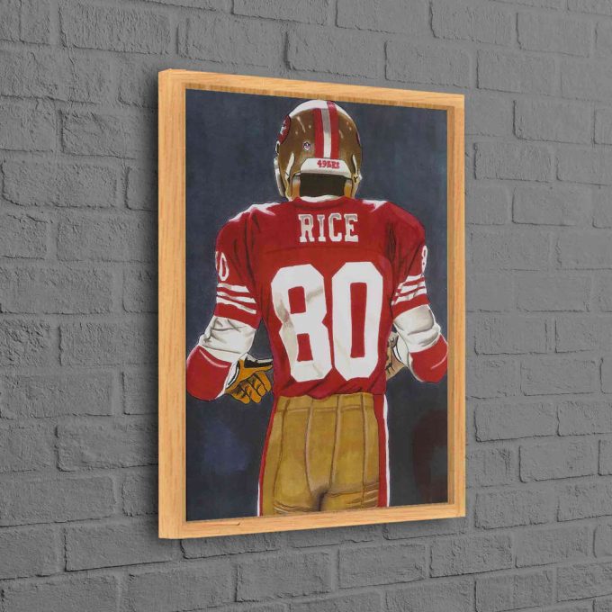 Jerry Rice Poster For Home Decor Gift, Man Cave Wall Decor, S.an F.rancisco 49Ers Poster For Home Decor Gift 6