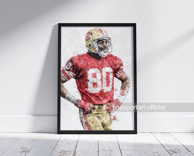 Jerry Rice San Francisco Poster For Home Decor Gift, S.an F.rancisco 49Ers Poster For Home Decor Gift 2