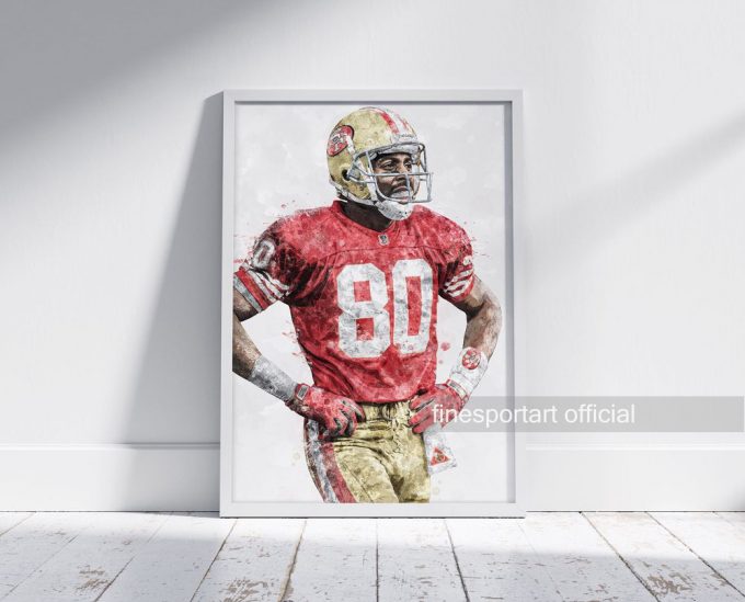 Jerry Rice San Francisco Poster For Home Decor Gift, S.an F.rancisco 49Ers Poster For Home Decor Gift 3