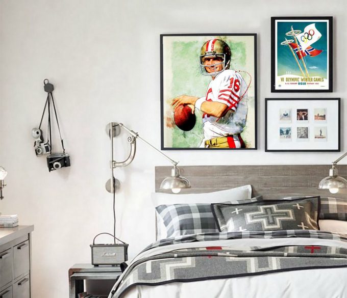 Joe Montana Poster For Home Decor Gift S.an F.rancisco 49Ers Poster For Home Decor Gift 2