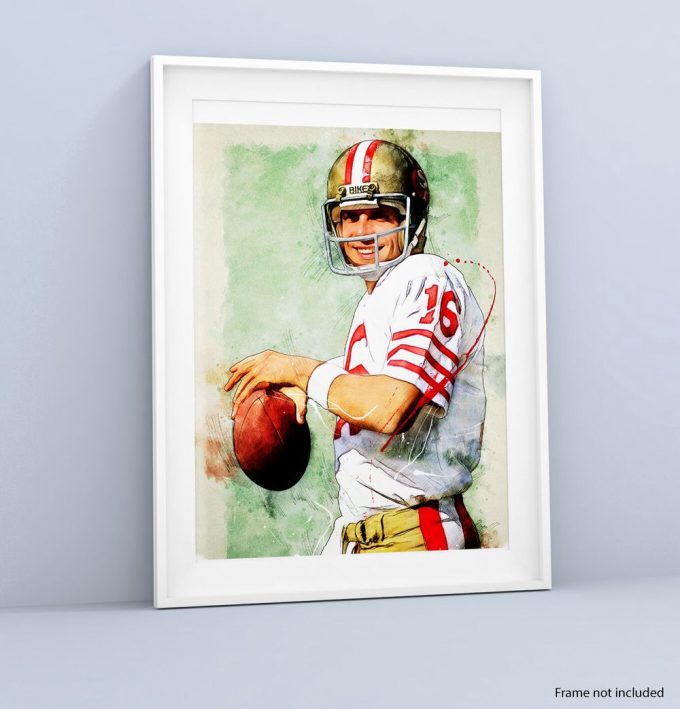 Joe Montana Poster For Home Decor Gift S.an F.rancisco 49Ers Poster For Home Decor Gift 4