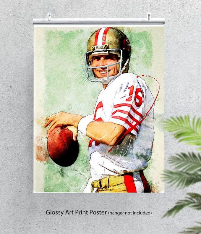 Joe Montana Poster For Home Decor Gift S.an F.rancisco 49Ers Poster For Home Decor Gift 5