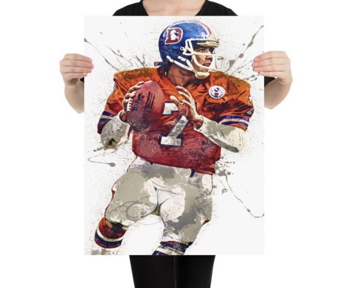 John Elway Poster For Home Decor Gift, Denver Broncos 3