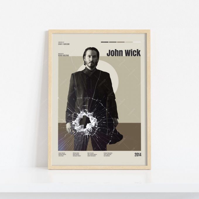 John Wick, Keanu Reeves, Vintage Movie Poster For Home Decor Gift 3