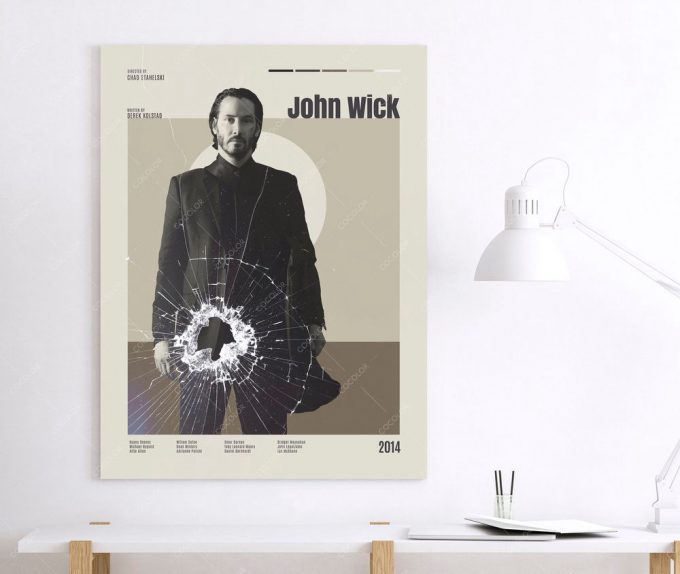 John Wick, Keanu Reeves, Vintage Movie Poster For Home Decor Gift 4