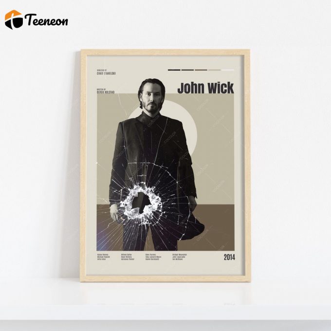 John Wick, Keanu Reeves, Vintage Movie Poster For Home Decor Gift 1