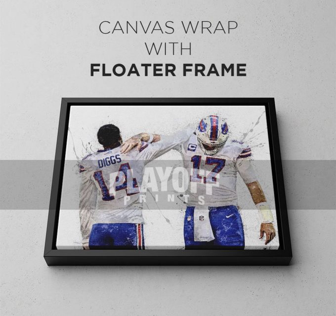 Josh Allen And Stefon Diggs Poster For Home Decor Gift 4