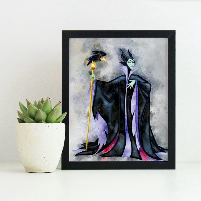 Maleficent Print Disney Villains Print Sleeping Beauty Poster For Home Decor Gift 3