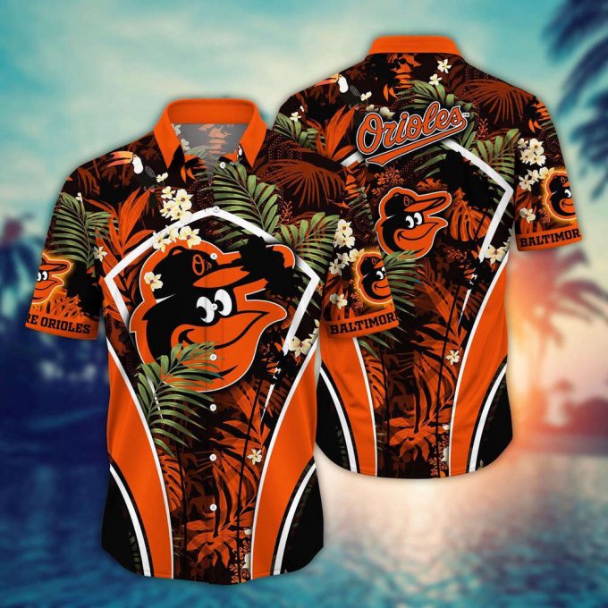 Mlb Baltimore Orioles Hawaiian Shirt Flower Strike A Style Pose For Fans 2