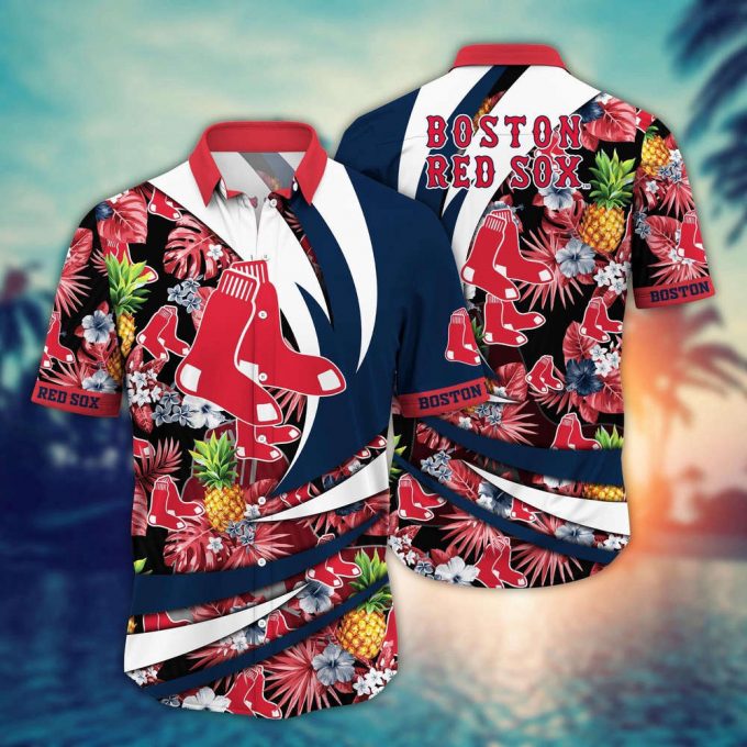 Mlb Boston Red Sox Hawaiian Shirt Flower Bloom In Glory For Fans 2