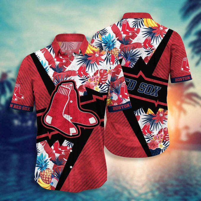 Mlb Boston Red Sox Hawaiian Shirt Flower Swing Into Sunset For Fans 2