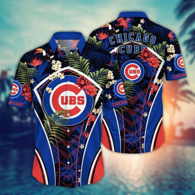 Mlb Chicago Cubs Hawaiian Shirt Flower Strike A Style Pose For Fans 2