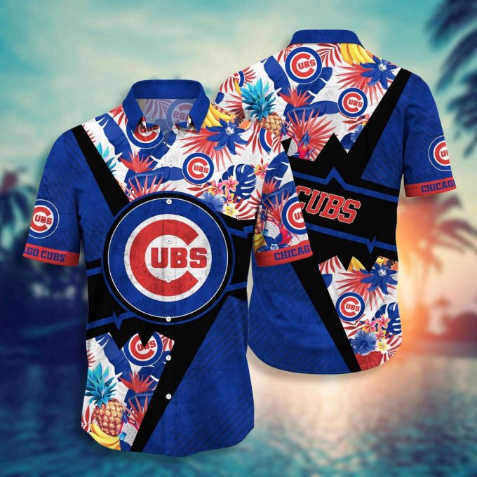 Mlb Chicago Cubs Hawaiian Shirt Flower Swing Into Sunset For Fans 2