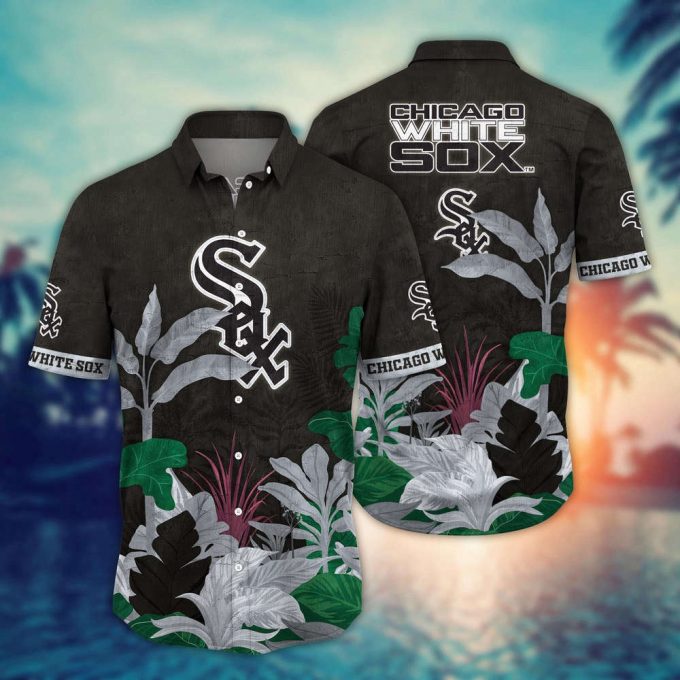 Mlb Chicago White Sox Hawaiian Shirt Flower Tropical Trees Pattern For Fans 2