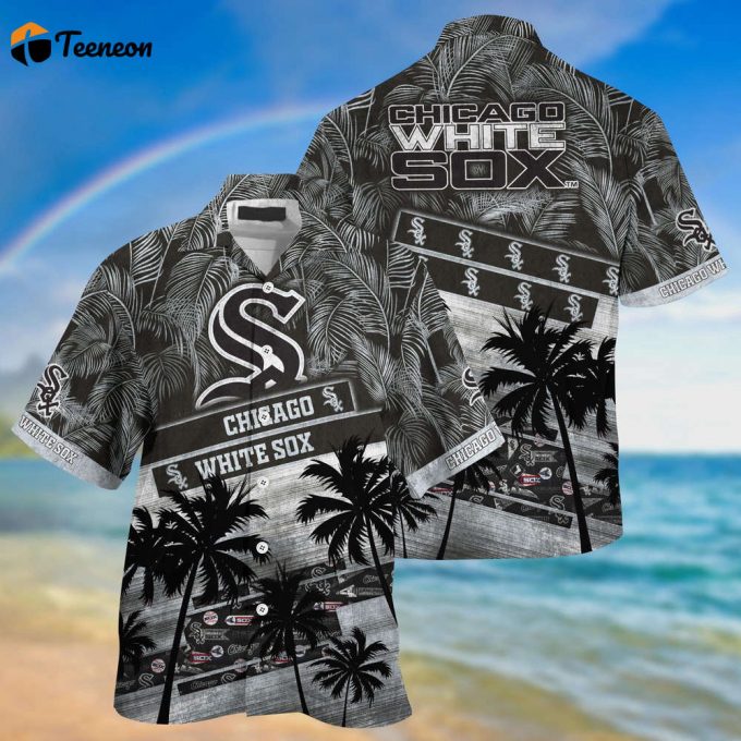 Mlb Chicago White Sox Hawaiian Shirt Palm Tree Pattern For Fans Sports 1