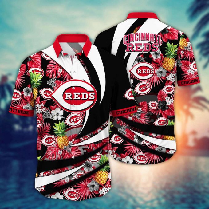 Mlb Cincinnati Reds Hawaiian Shirt Flower Bloom In Glory For Fans 2