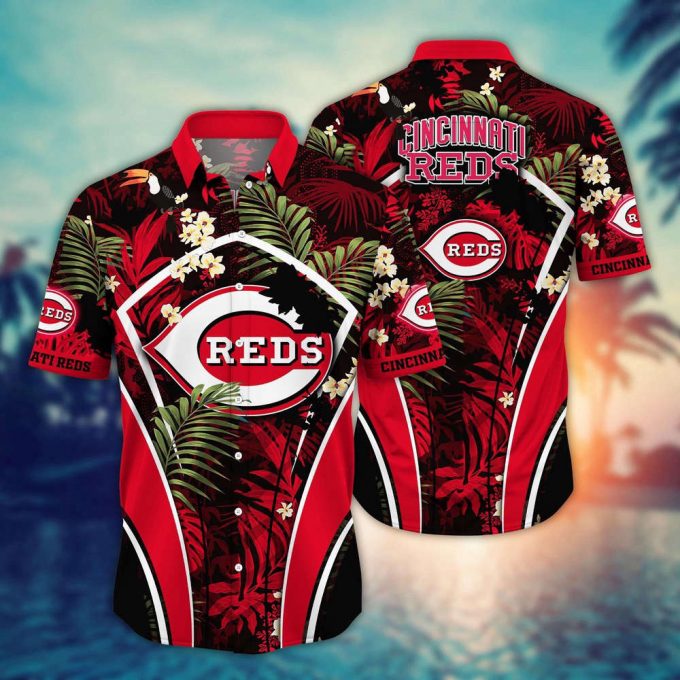 Mlb Cincinnati Reds Hawaiian Shirt Flower Strike A Style Pose For Fans 2