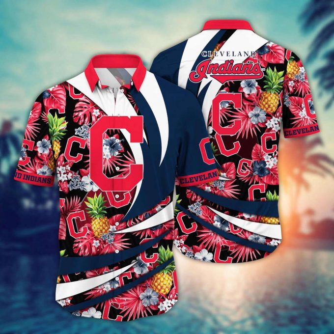 Mlb Cleveland Indians Hawaiian Shirt Flower Bloom In Glory For Fans 2