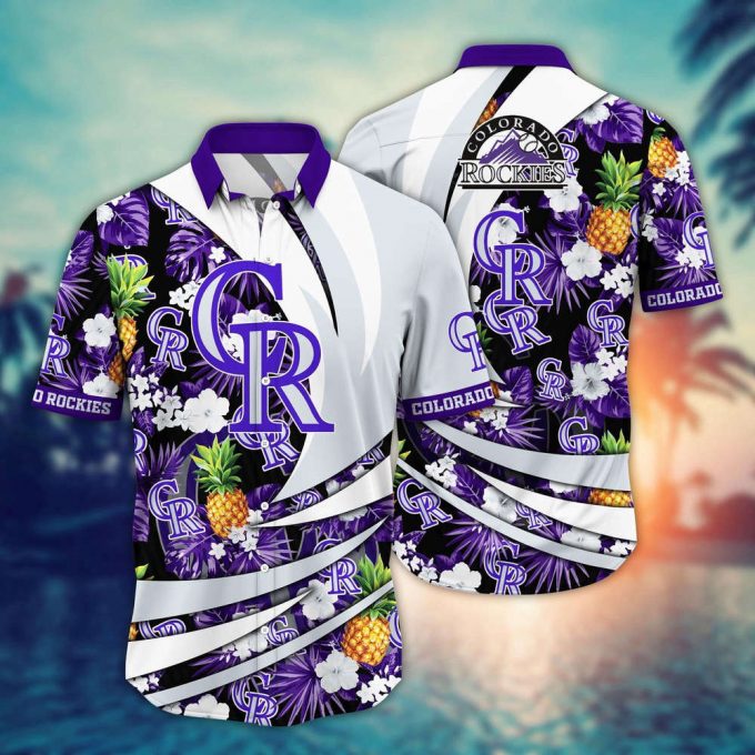 Mlb Colorado Rockies Hawaiian Shirt Flower Bloom In Glory For Fans 2