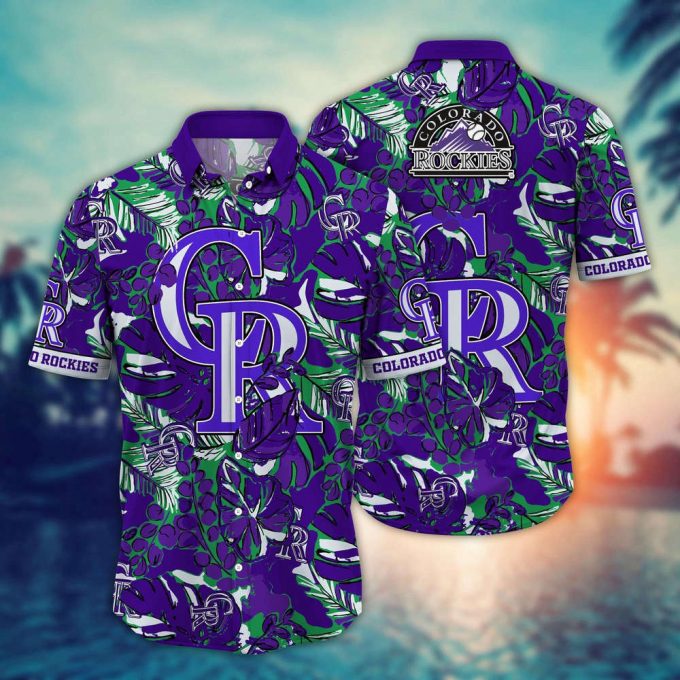 Mlb Colorado Rockies Hawaiian Shirt Flower Palm Tree Paradise For Fans 2