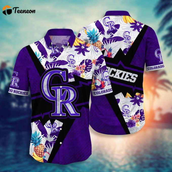 Mlb Colorado Rockies Hawaiian Shirt Flower Swing Into Sunset For Fans 1