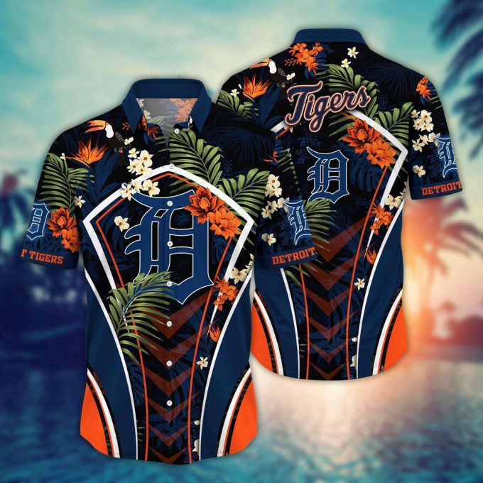 Mlb Detroit Tigers Hawaiian Shirt Flower Strike A Style Pose For Fans 2