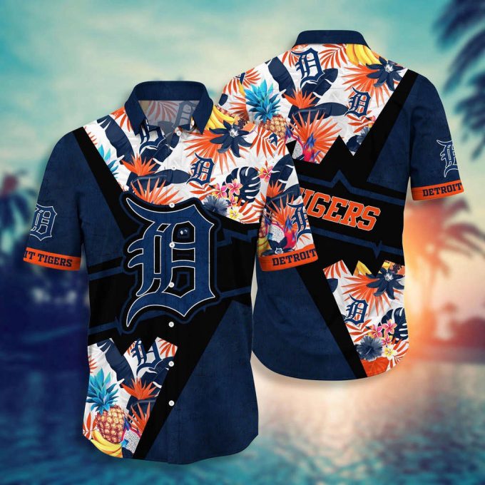 Mlb Detroit Tigers Hawaiian Shirt Flower Swing Into Sunset For Fans 2