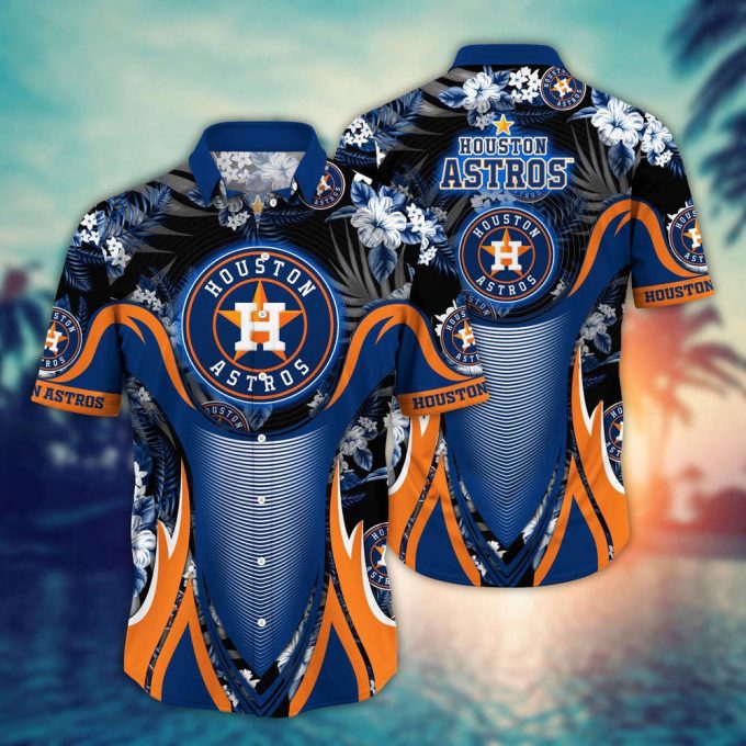 Mlb Houston Astros Hawaiian Shirt Flower Grandstand Glamour For Fans 2