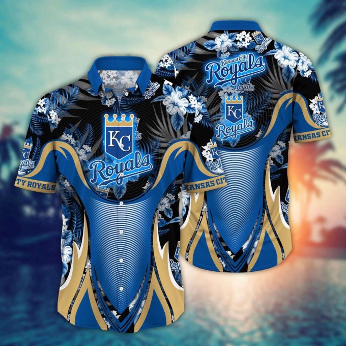 Mlb Kansas City Royals Hawaiian Shirt Flower Grandstand Glamour For Fans 2