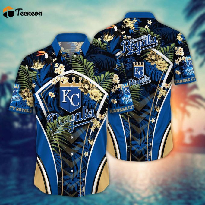 Mlb Kansas City Royals Hawaiian Shirt Flower Strike A Style Pose For Fans 1