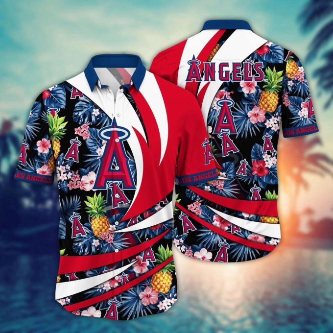 Mlb Los Angeles Angels Hawaiian Shirt Flower Bloom In Glory For Fans 2