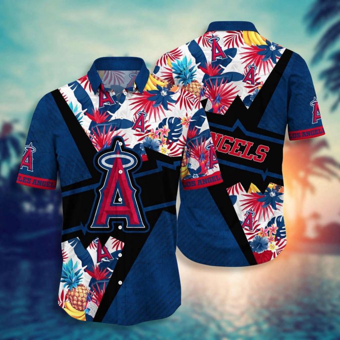 Mlb Los Angeles Angels Hawaiian Shirt Flower Swing Into Sunset For Fans 2