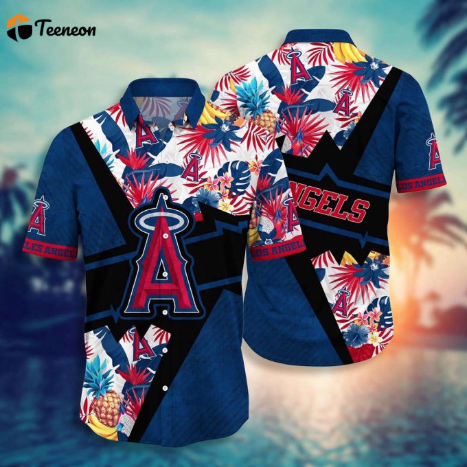 Mlb Los Angeles Angels Hawaiian Shirt Flower Swing Into Sunset For Fans 1