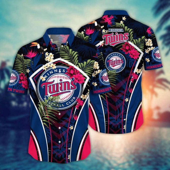 Mlb Minnesota Twins Hawaiian Shirt Flower Strike A Style Pose For Fans 2