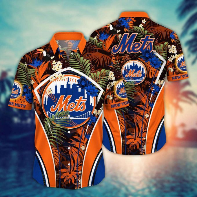 Mlb New York Mets Hawaiian Shirt Flower Strike A Style Pose For Fans 2