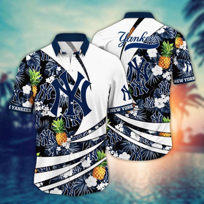 Mlb New York Yankees Hawaiian Shirt Flower Bloom In Glory For Fans 2